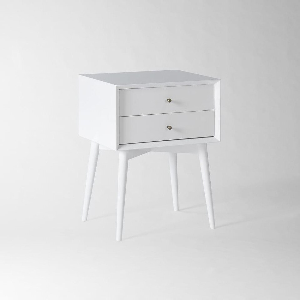 MidCentury Bedside Table White west elm Australia